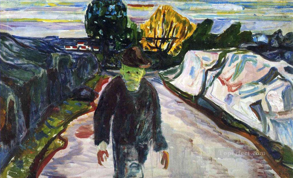 el asesino 1910 Edvard Munch Expresionismo Pintura al óleo
